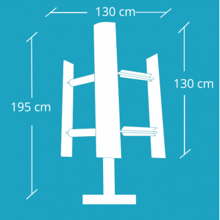 kit éolienne EOLO classic 1KW 3pales