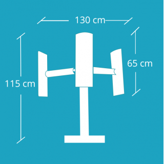 KIT éolienne DOMUS basic 500w trois pales