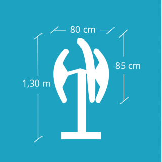 kit mini Éolienne SMARTWIND eco 300w trois pales