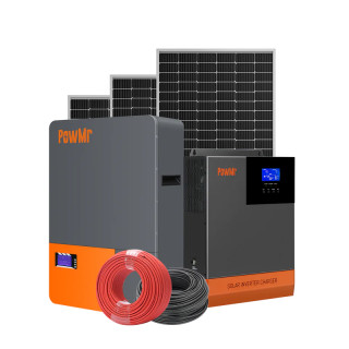 kit solaire hybride 5.6kw batterie 200ah 48v