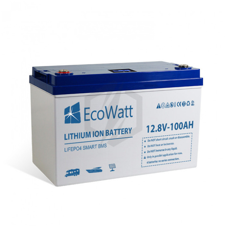 batterie lithium lifepo4 12.8v 100ah ecowatt